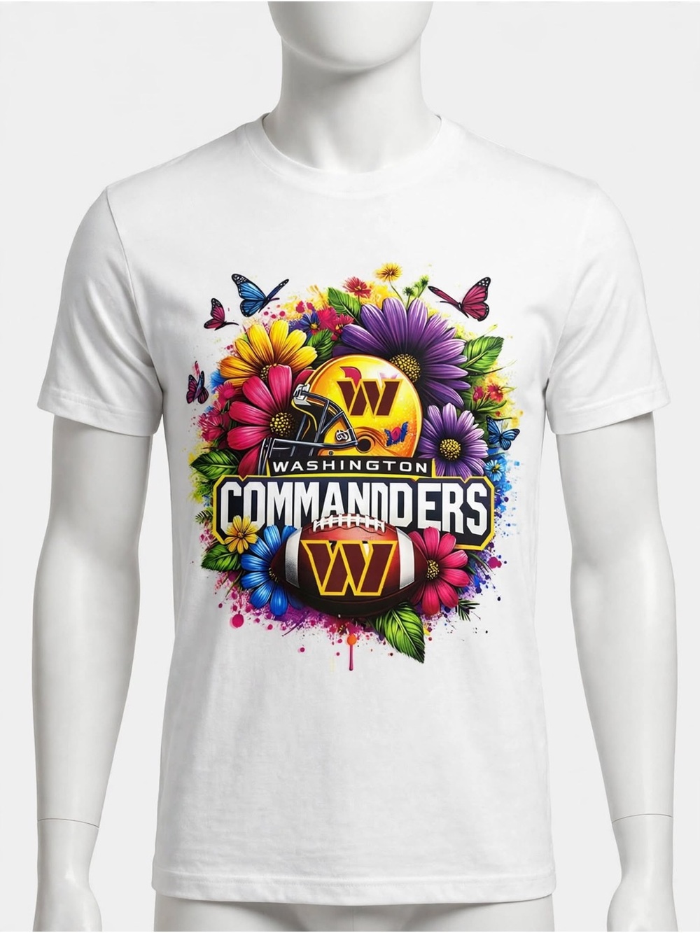 Washington Commanders Football Bouquet T Shirt
